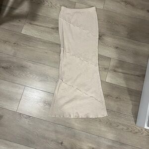 Princess Polly Beige Maxi Skirt